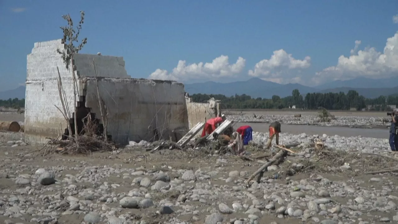 Inundaciones en Pakistán. Imagen obtenida de un vídeo de Agencias.
