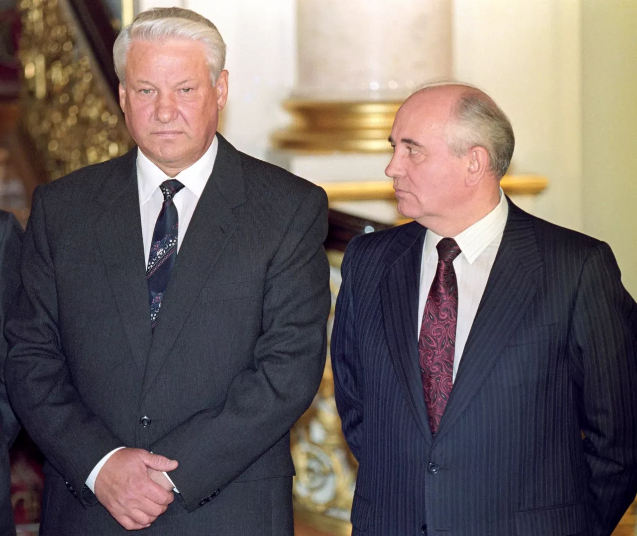 Mikhail Gorbatxov eta Boris Jeltsin 1991ko irudi batean. Argazkia: EFE