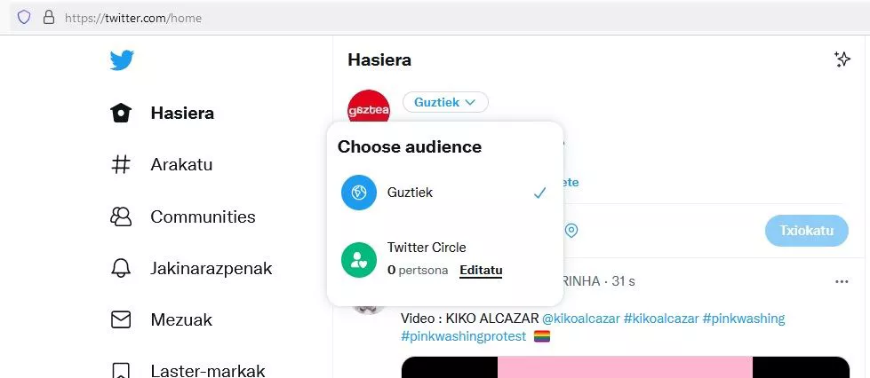 Twitter Circle