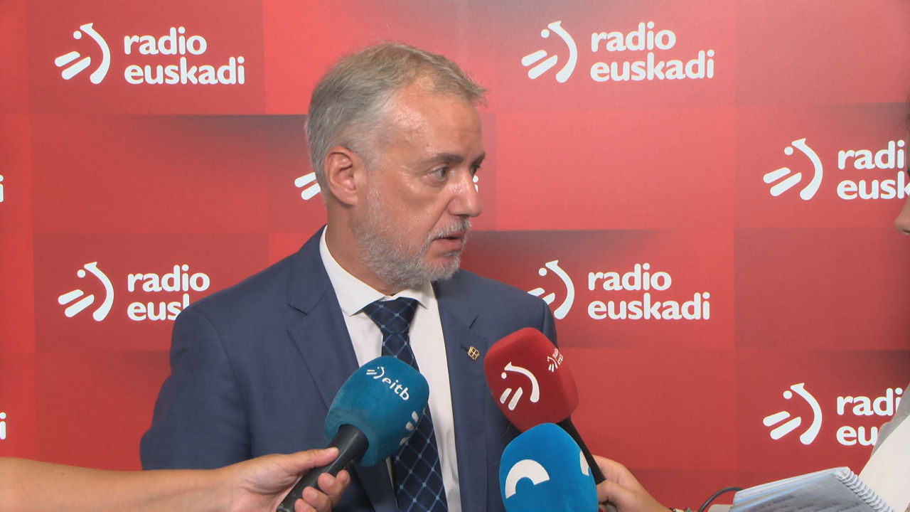 Iñigo Urkullu. EITB Mediaren bideo batetik ateratako irudia.