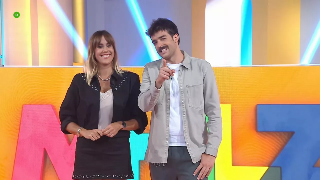 Antton Telleria eta Ilaski Serrano. EITB Mediako bideo batetik ateratako irudia