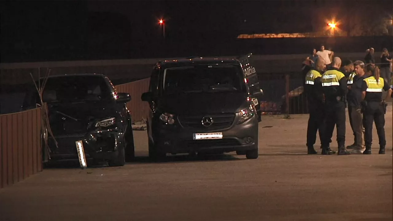 Imagen del coche siniestrado.