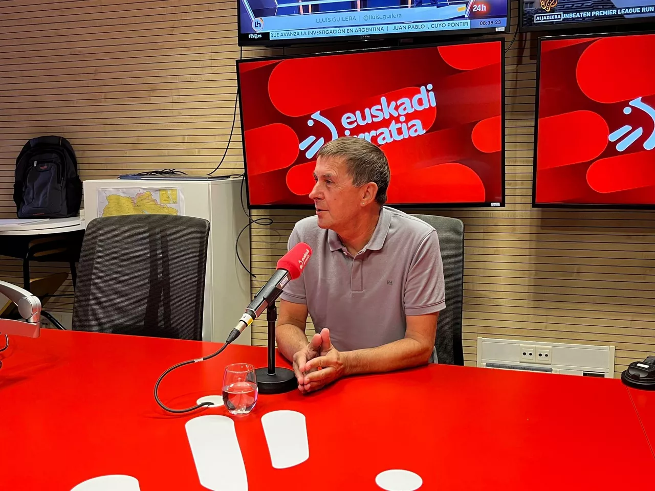Arnaldo Otegi, gaur Euskadi Irratian. EITB Media