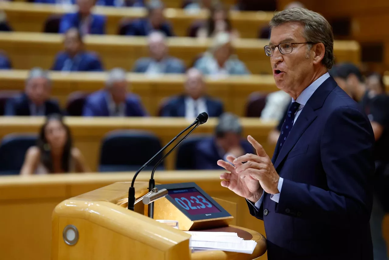 El líder del PP, durante su intervención este martes. Foto: EFE