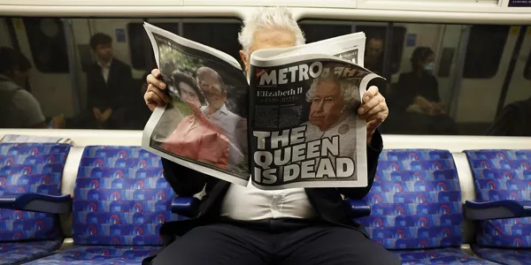 Londres, el día después de la muerte de Isabel II. Foto: EFE