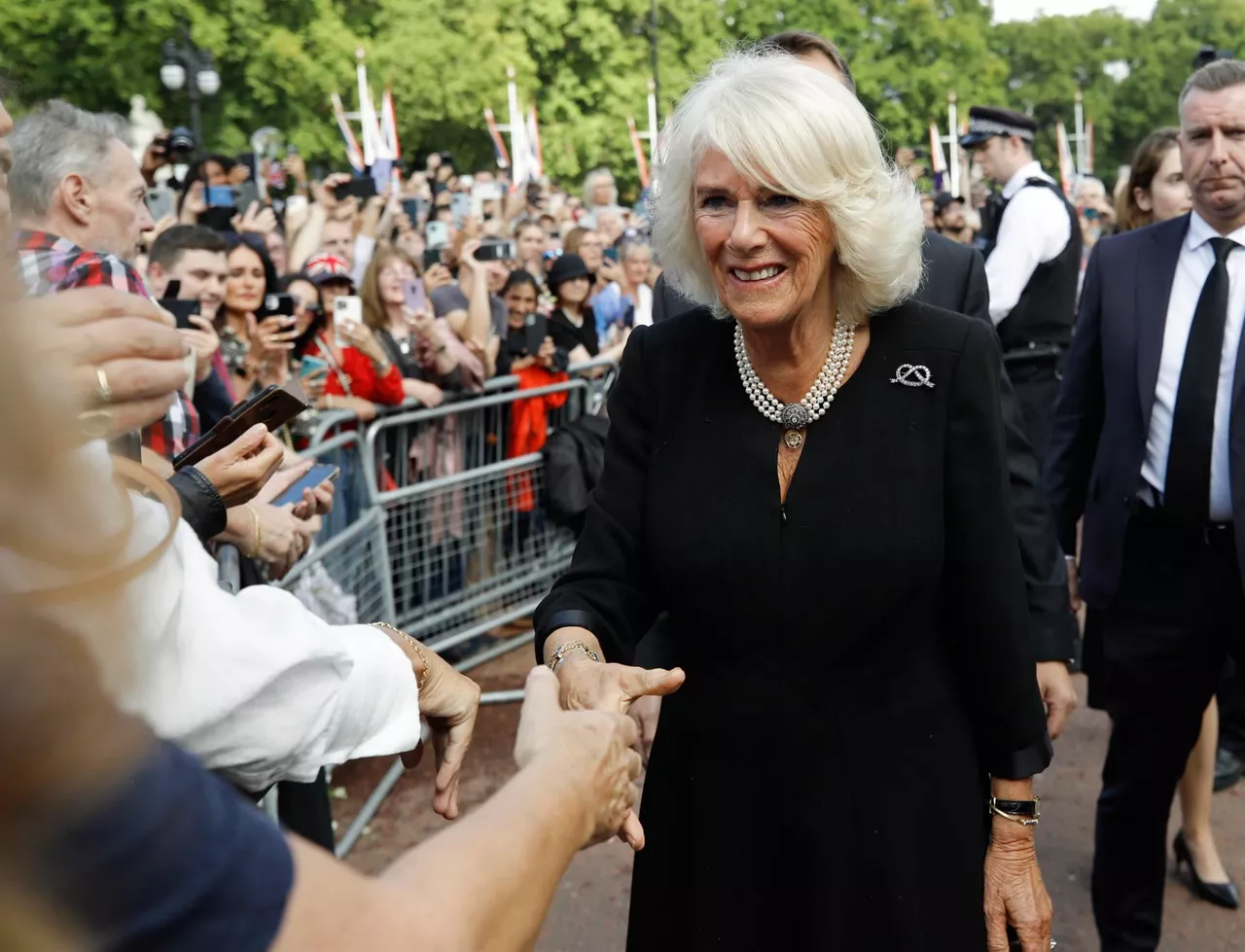 Camila Parker Bowles en Londres. Foto: EFE