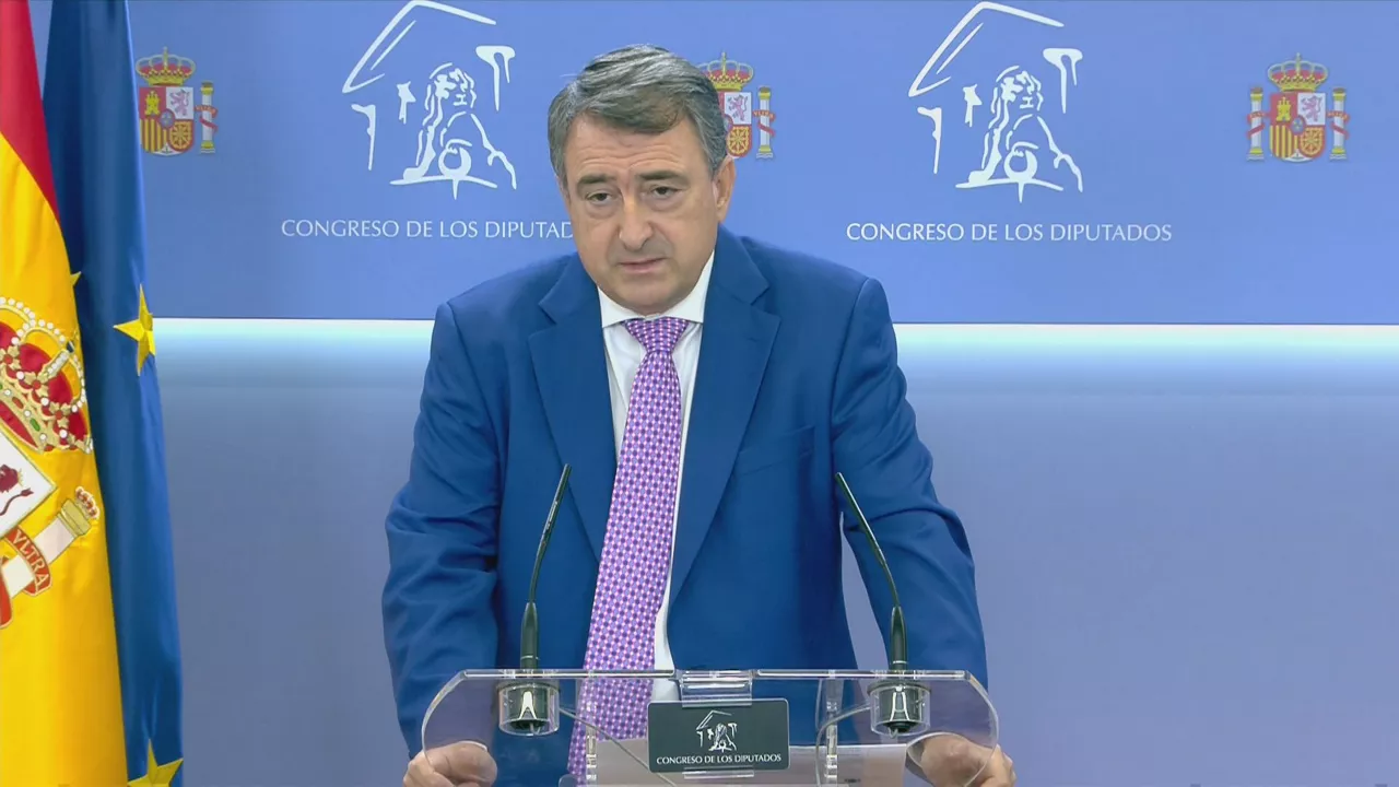 Aitor Esteban. Imagen obtenida de un vídeo del Congreso de los Diputados.