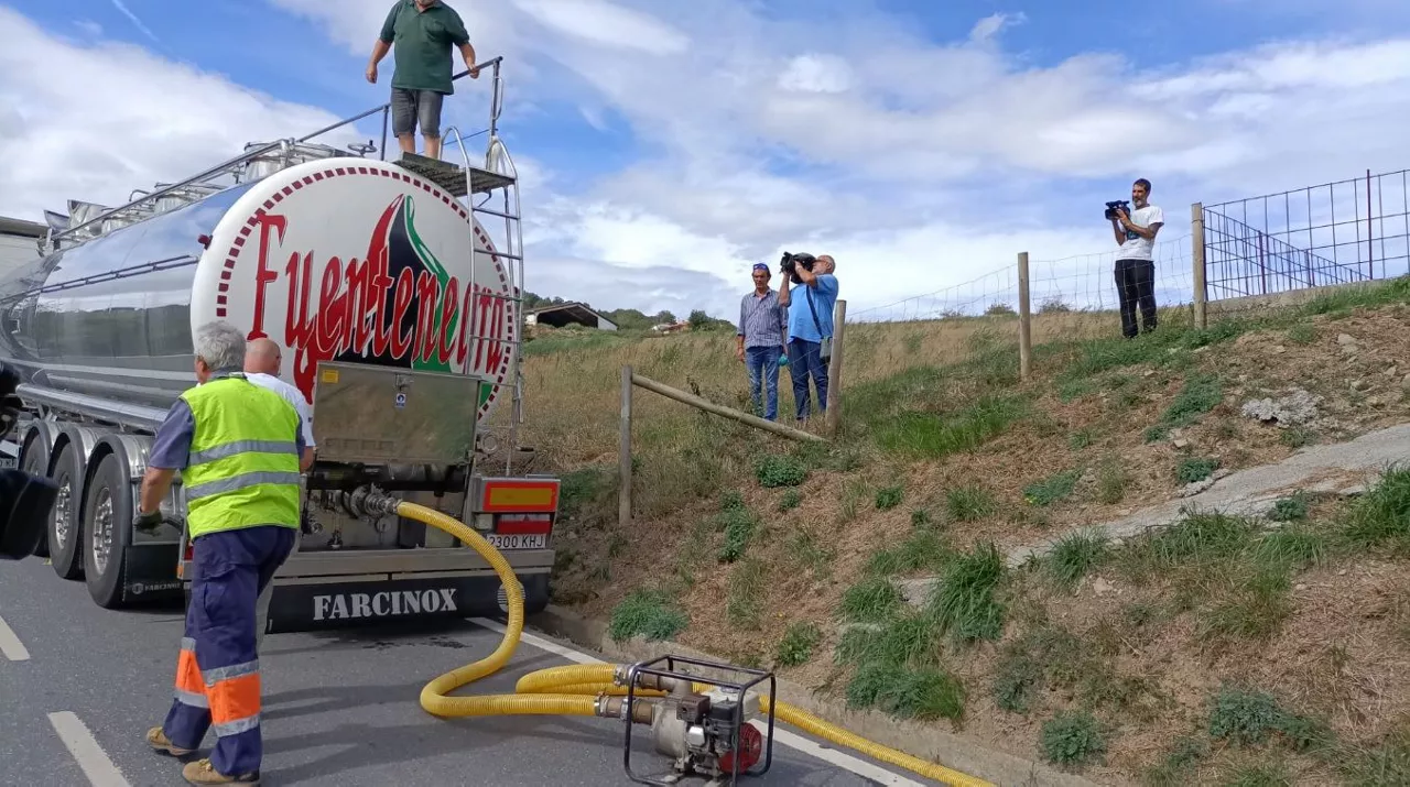 Los camiones han empezado a llegar a Valle de Carranza
