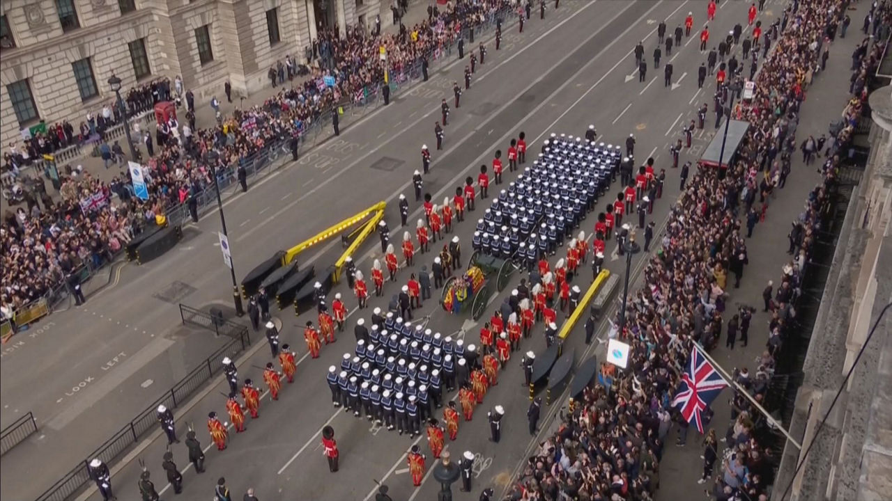 Cortejo fúnebre. Imagen obtenida de un vídeo de Agencias.