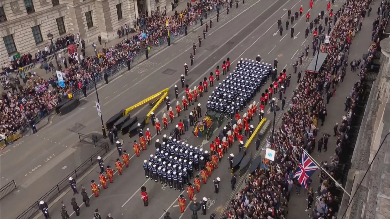 Cortejo fúnebre. Imagen obtenida de un vídeo de Agencias.