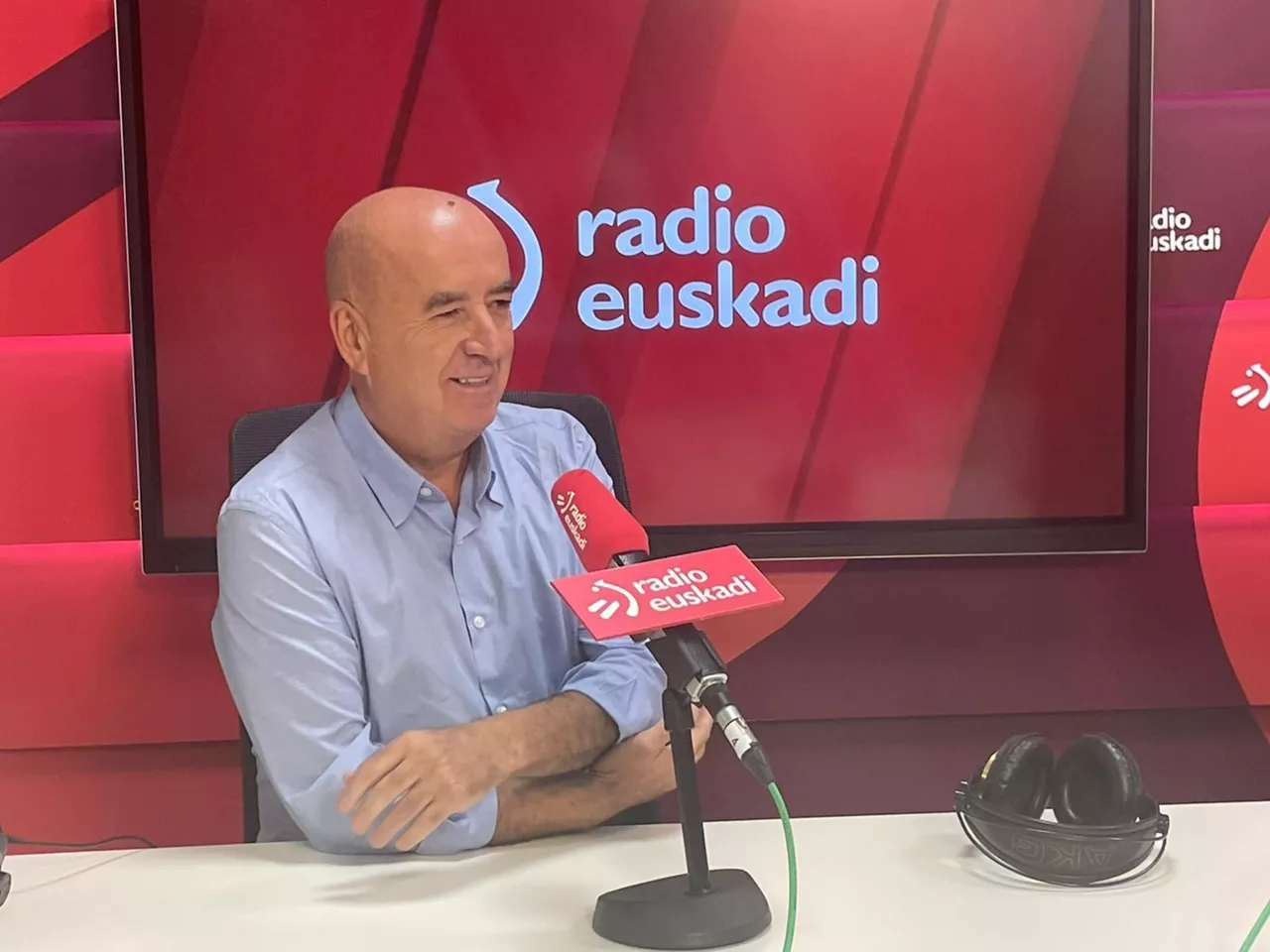 Arza, en un momento de la entrevista.
