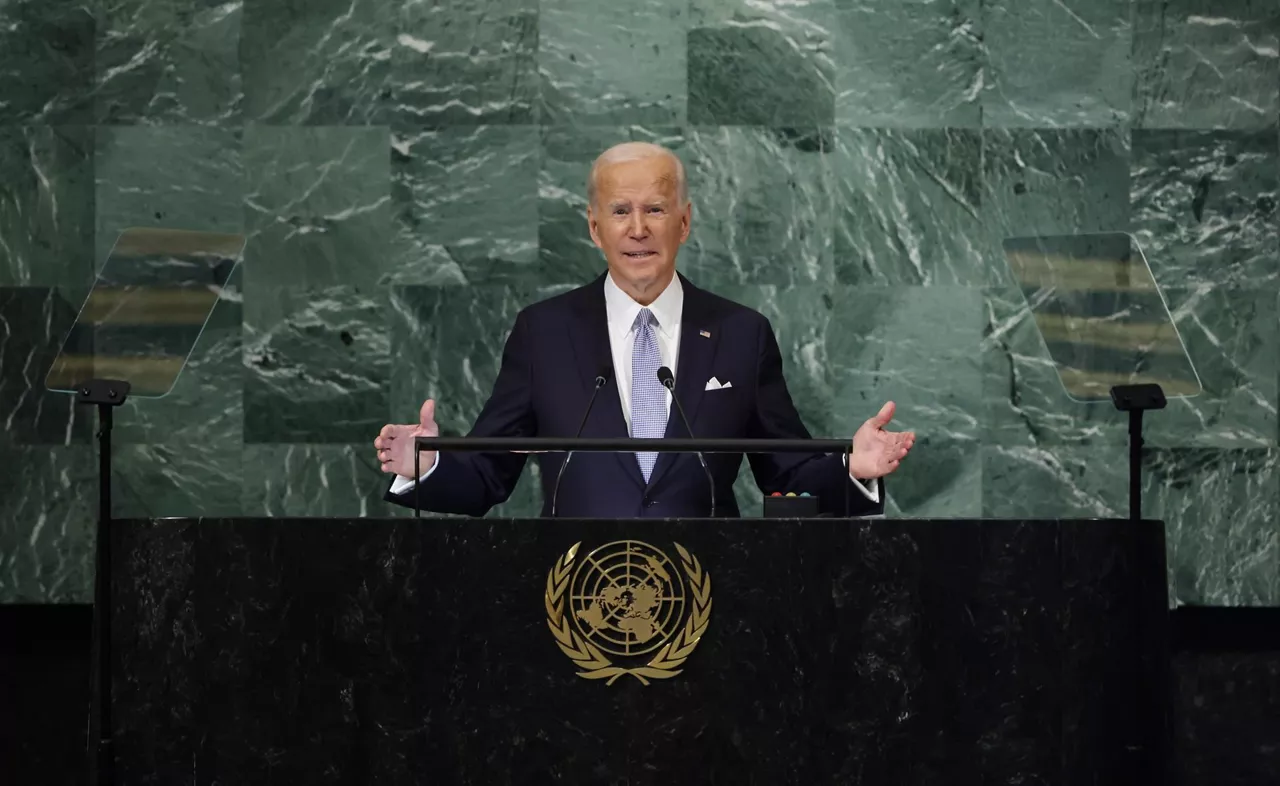 El presidente de Estados Unidos, Joe Biden, en la Asamblea General de Naciones Unidas. Foto: EFE
