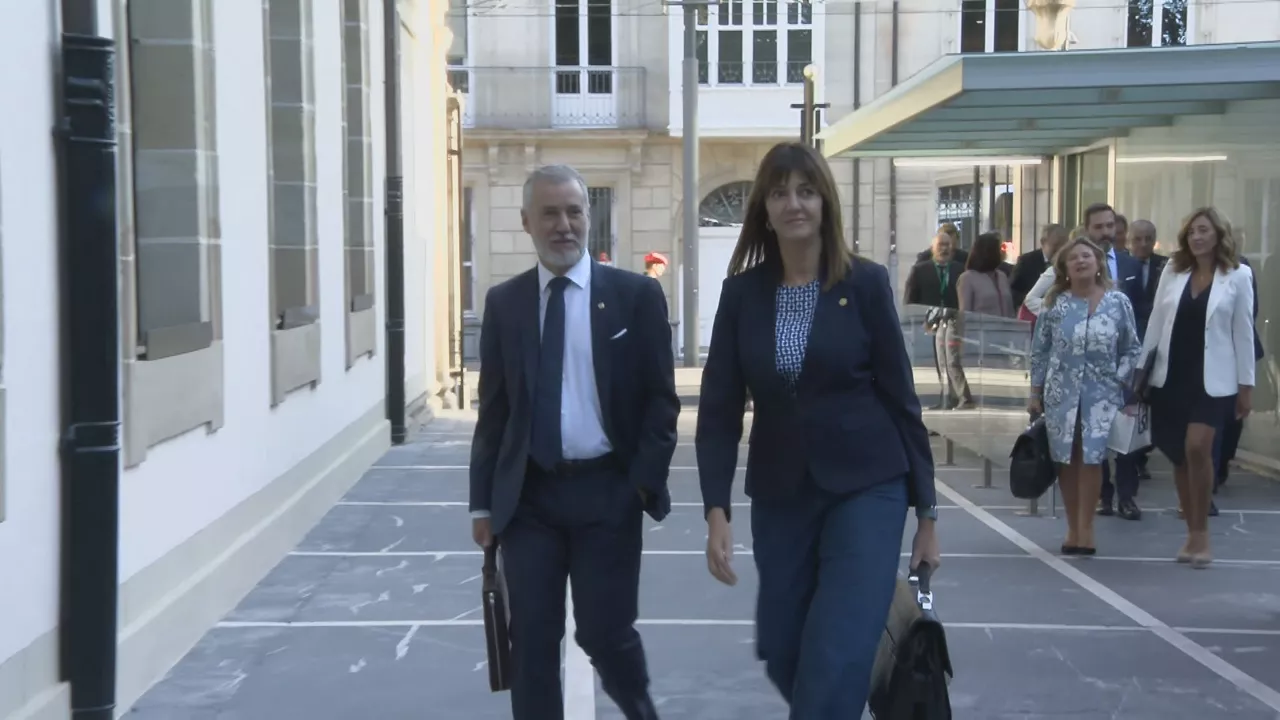 Iñigo Urkullu e Idoia Mendia. Imagen obtenida de un vídeo de EITB Media.