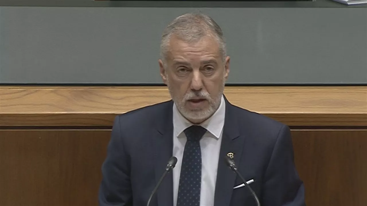 El lehendakari, durante su intervención. EITB Media.