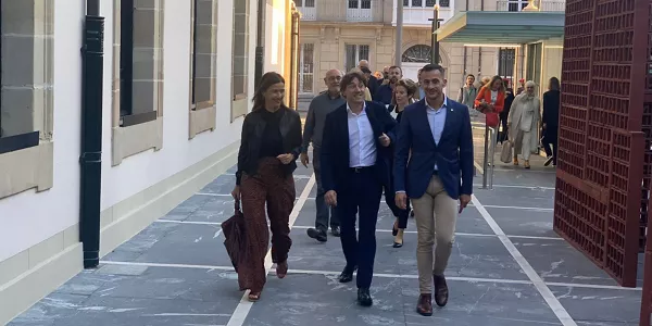 Eneko Andueza, PSE-EE llegando al Parlamento Vasco EITB Media