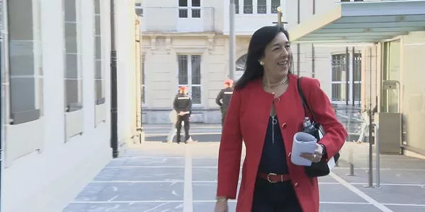 Amaia Martinez, Vox, Legebiltzarrera iristen. EITB Media