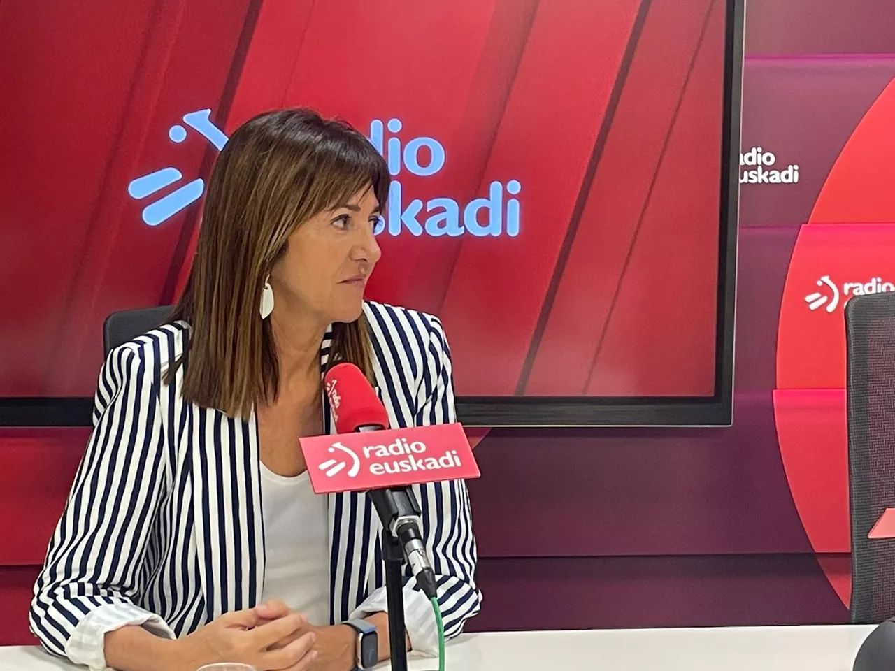 Mendia, en un momento de la entrevista.