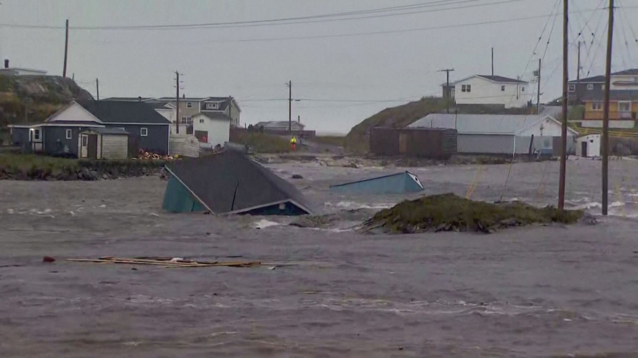 Tormenta en Canadá. Imagen obtenida de un vídeo de Agencias.