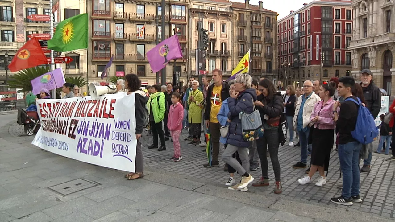 Concentración en Bilbao. Imagen: EITB Media