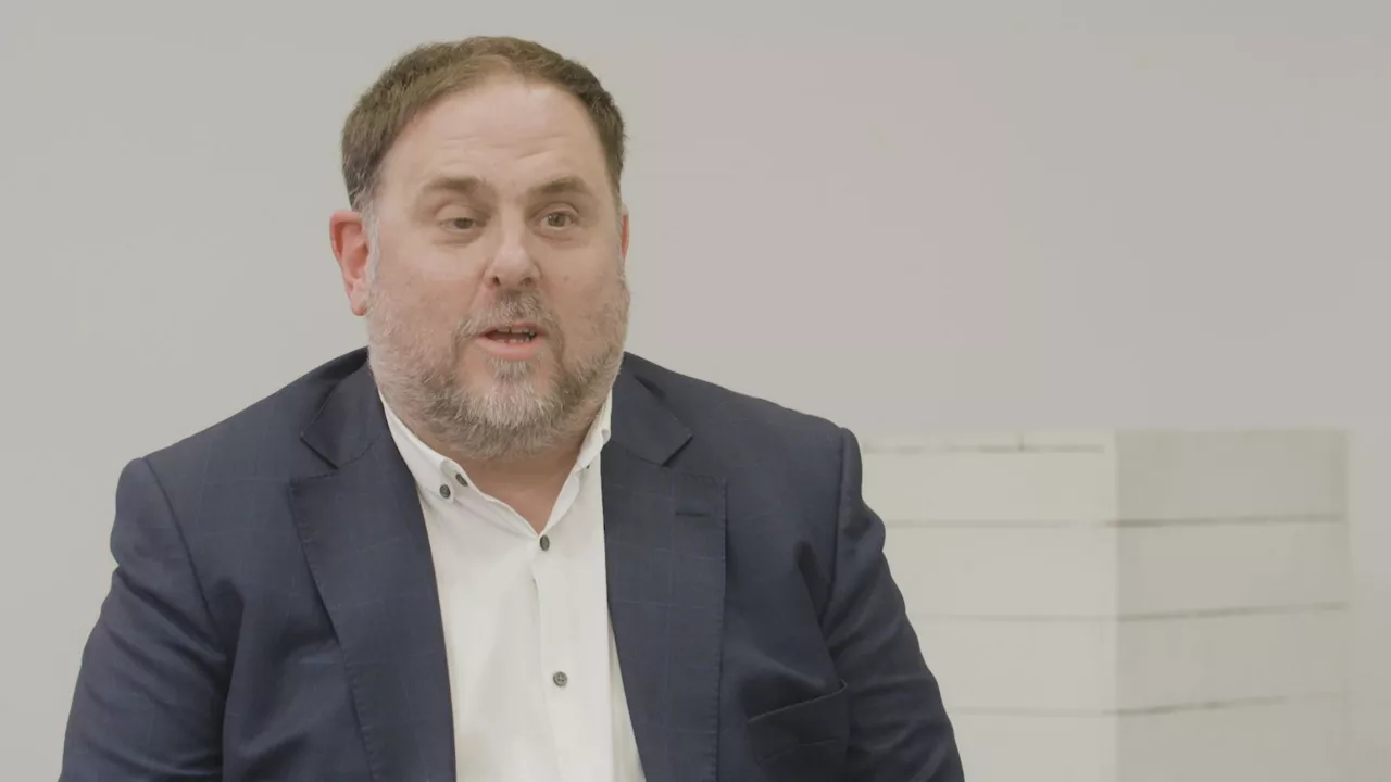 Oriol Junqueras. EITB Mediaren bideo batetik ateratako irudia.