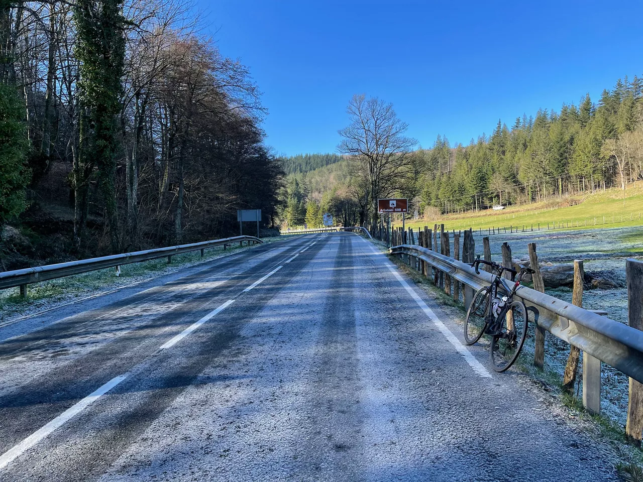 Hielo en el puerto de Arlaban (imagen de archivo)