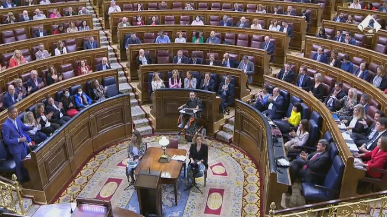 Diputatuen Kongresua. Agentzietako bideo batetik ateratako irudia.