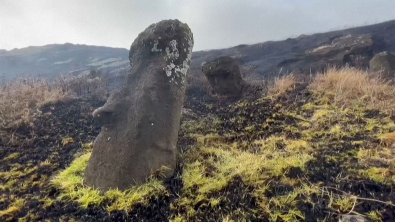 Incendio en la Isla de Pascua