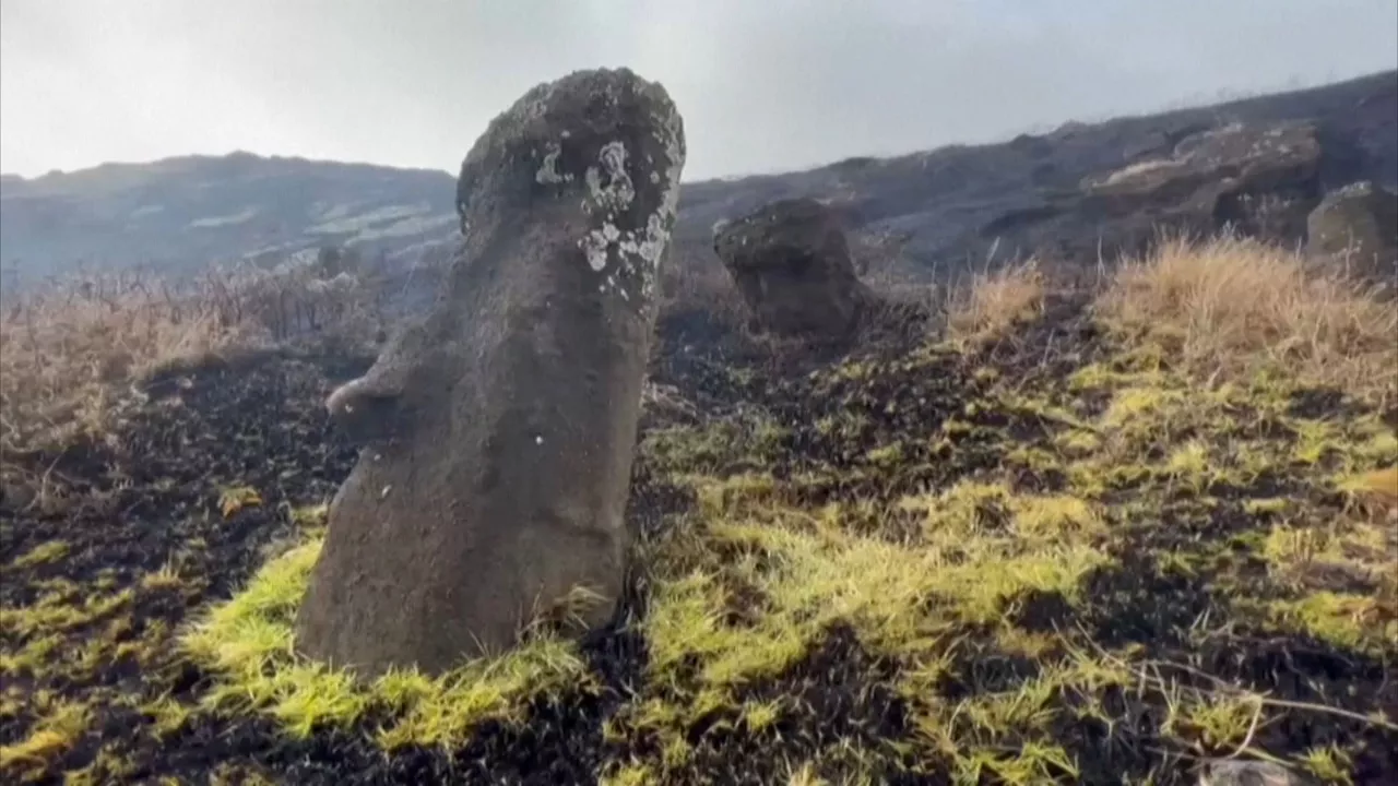 Incendio en la Isla de Pascua