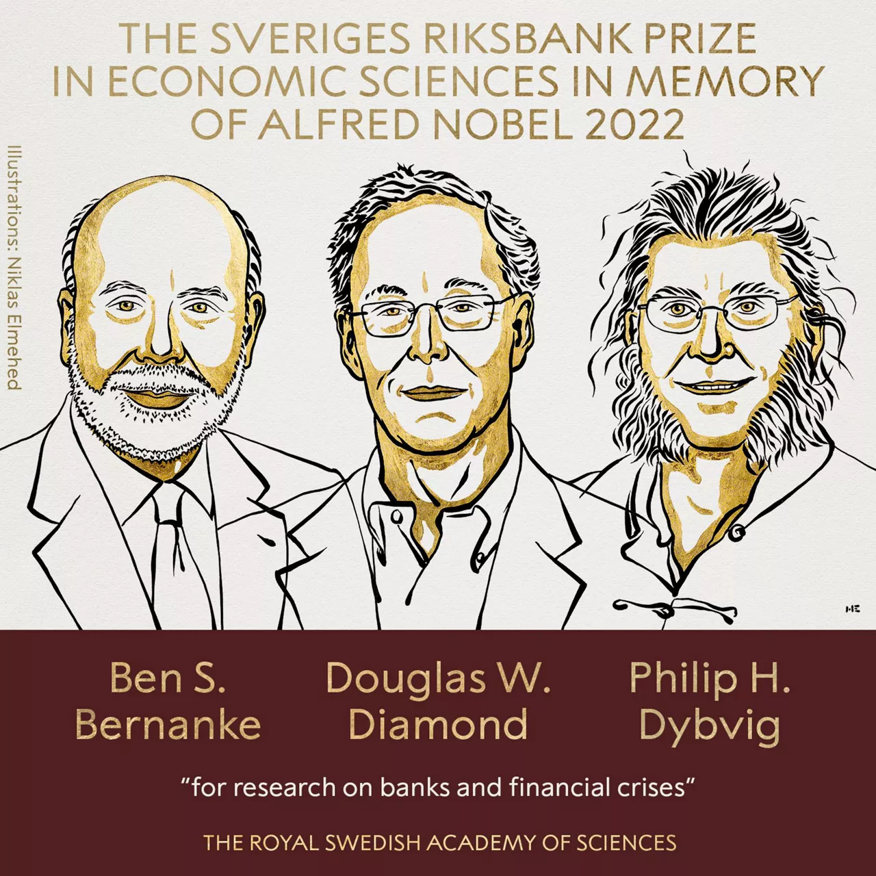 2022ko Ekonomiako Nobel Saria. Argazkia: @NobelPrize