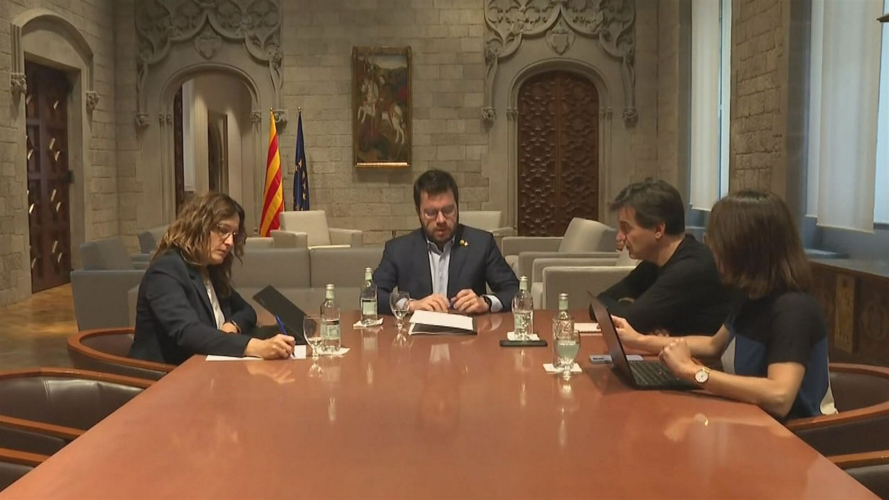 Pere Aragones. Agentzietako bideo batetik ateratako irudia.