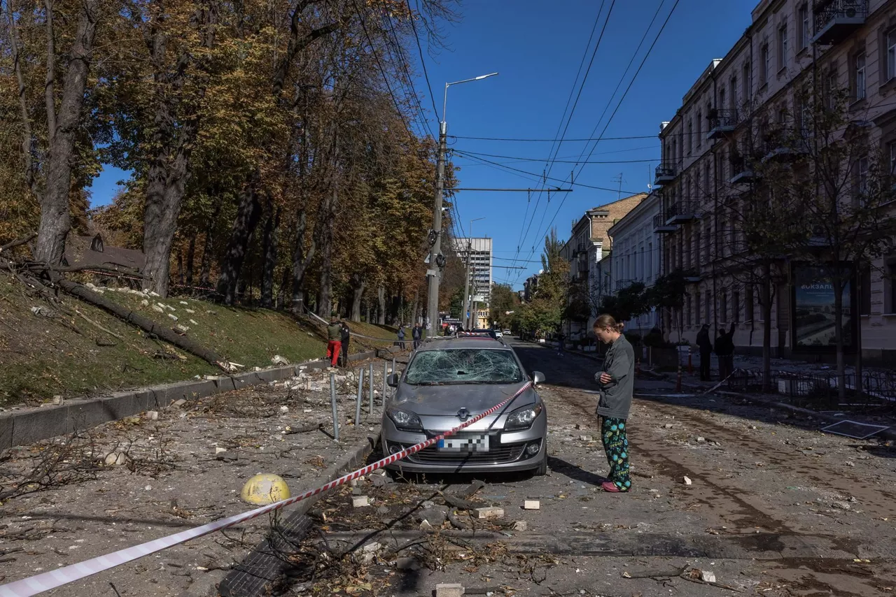 La capital de Ucrania, Kiev, este lunes. Foto: EFE