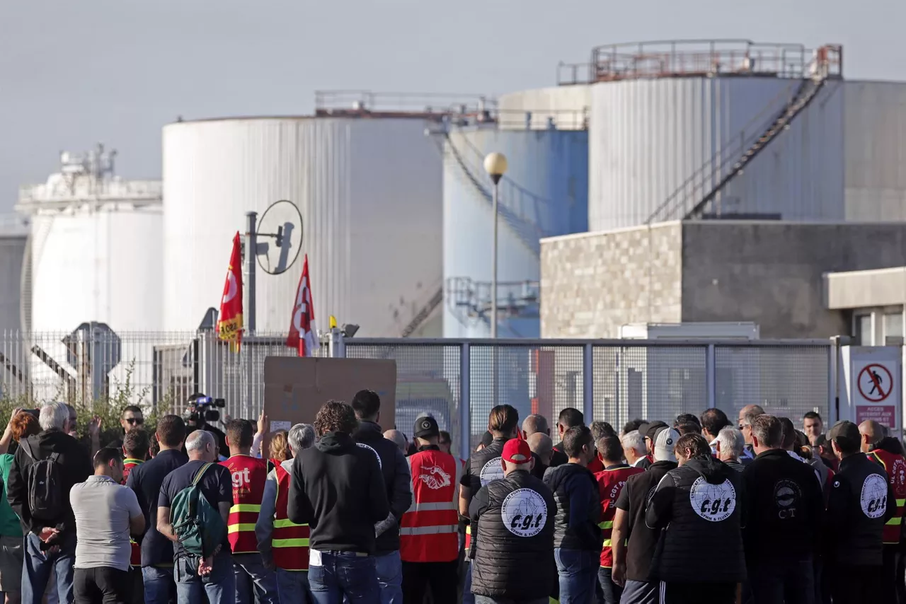 Huelga en las refinerías en Francia