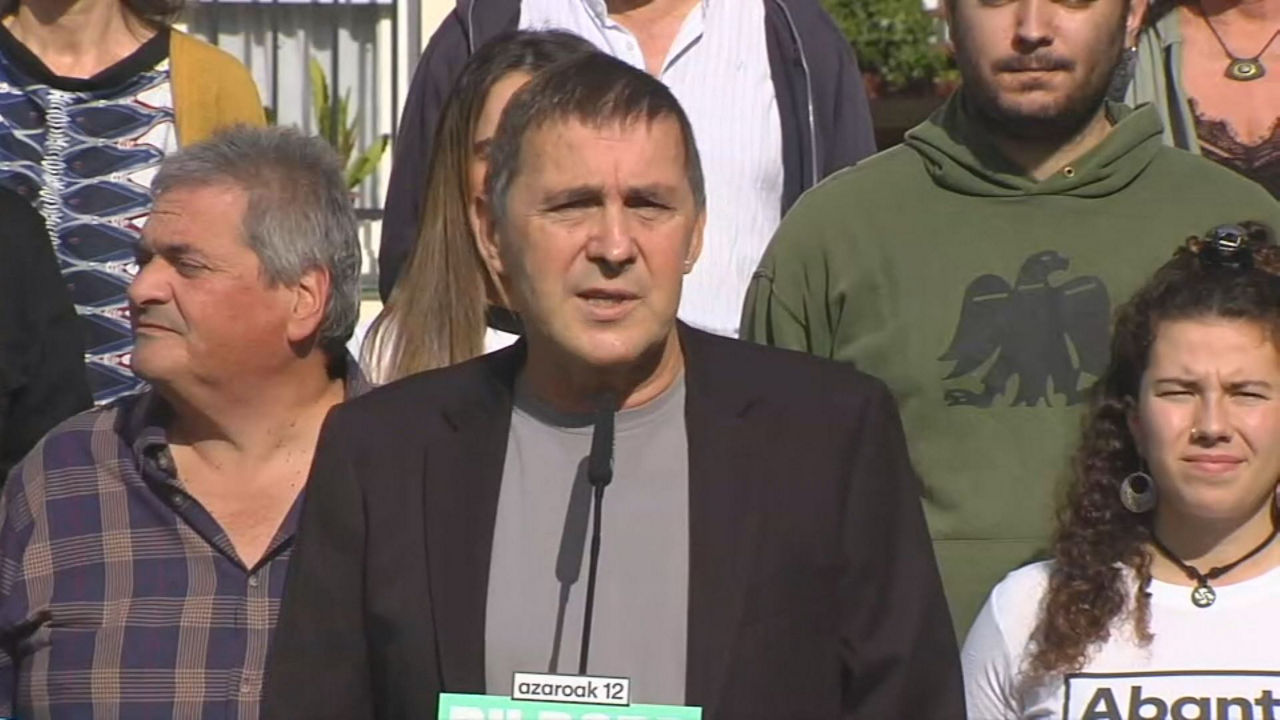 Arnaldo Otegi. EITB Mediaren bideo batetik ateratako irudia.
