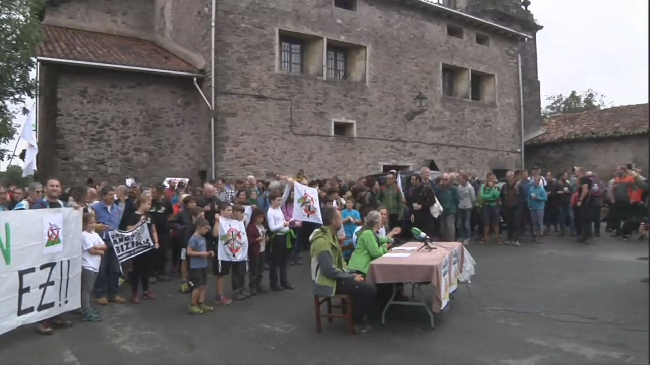 Elosua, esta mañana. Imagen obtenida de un vídeo de EITB Media