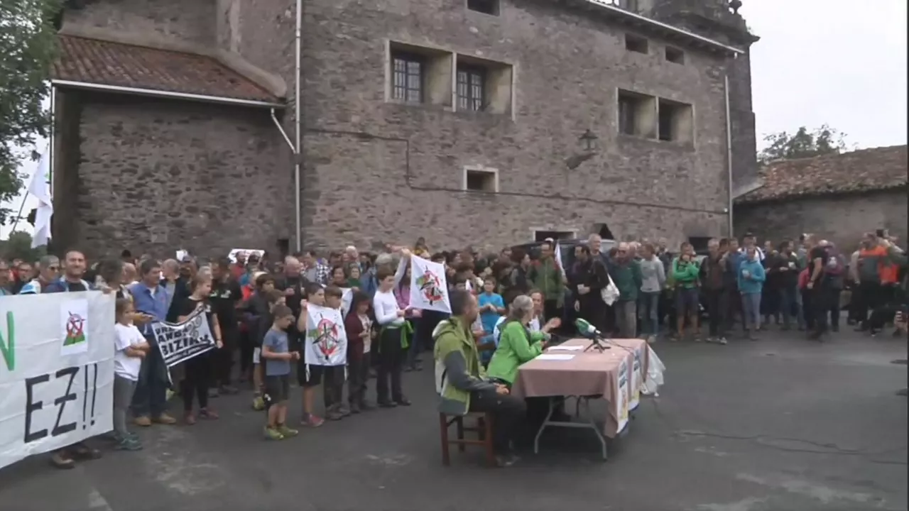 Elosua, esta mañana. Imagen obtenida de un vídeo de EITB Media
