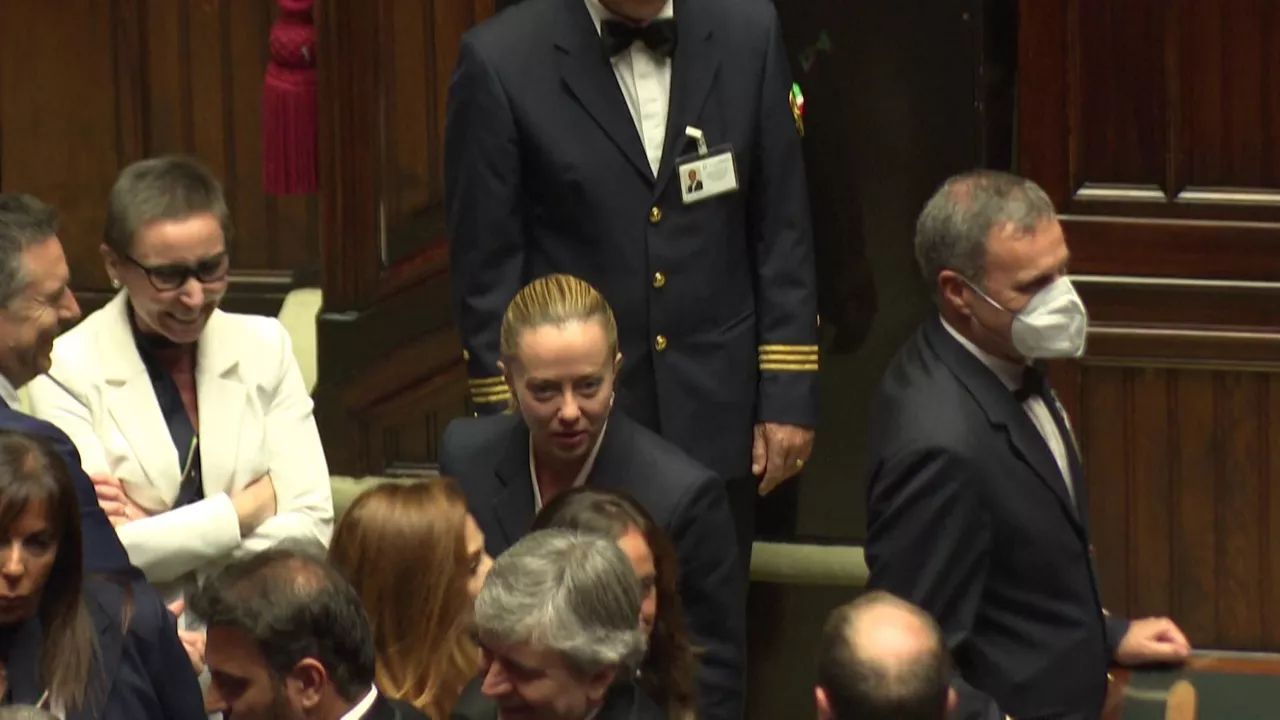 Giorgia Meloni. Agentzietako bideo batetik ateratako irudia.
