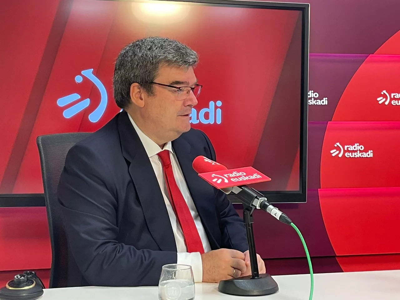 Aburto, en un momento de la entrevista.