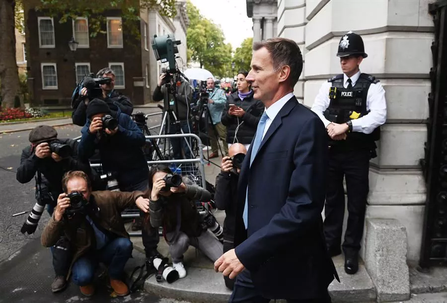 El ministro británico de Economía, Jeremy Hunt, el pasado viernes. Foto: EFE