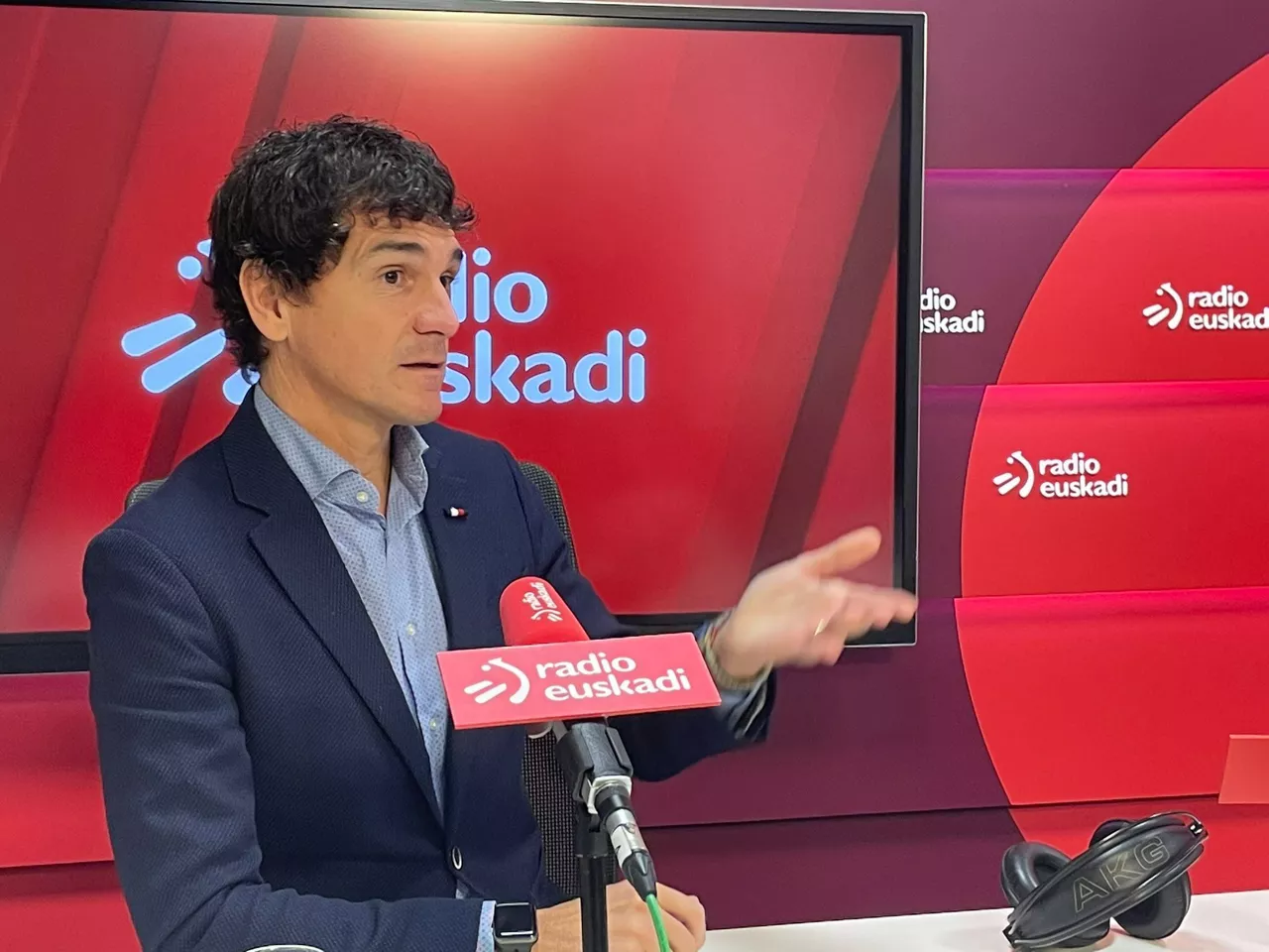 Rementeria, en un momento de la entrevista.