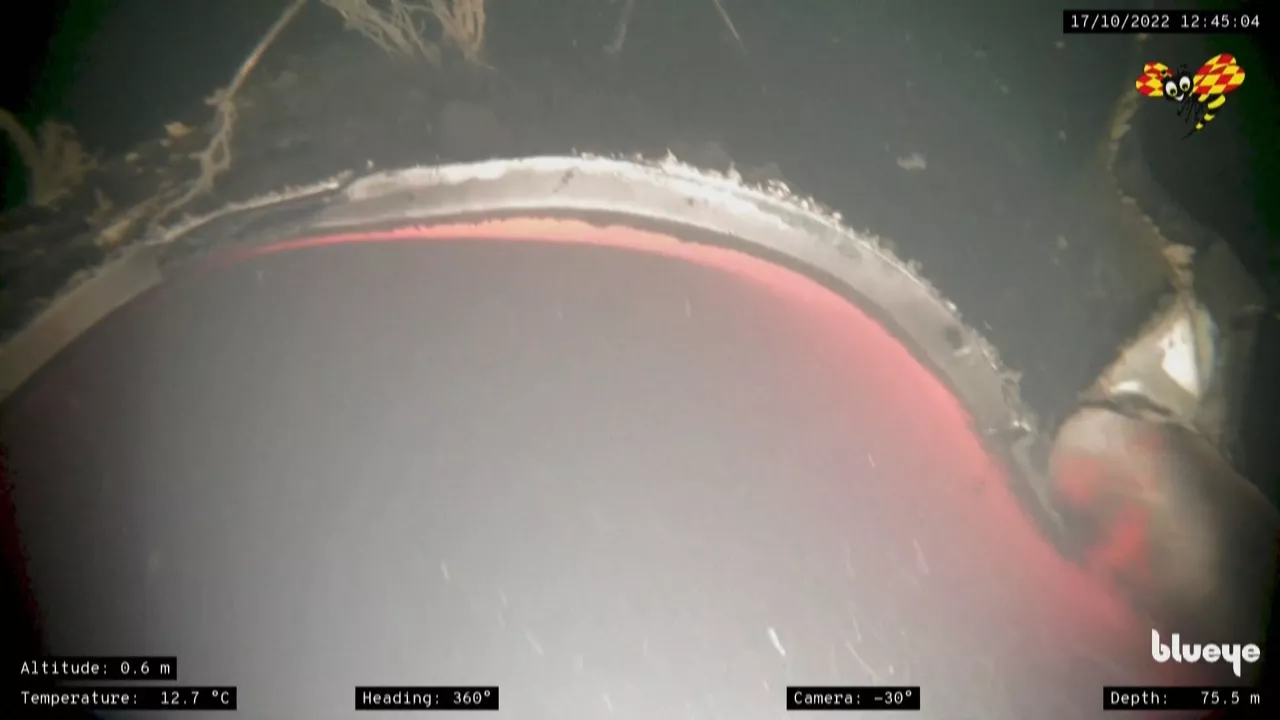 Gasoducto Nord Stream. Imagen obtenida de un vídeo de Agencias.