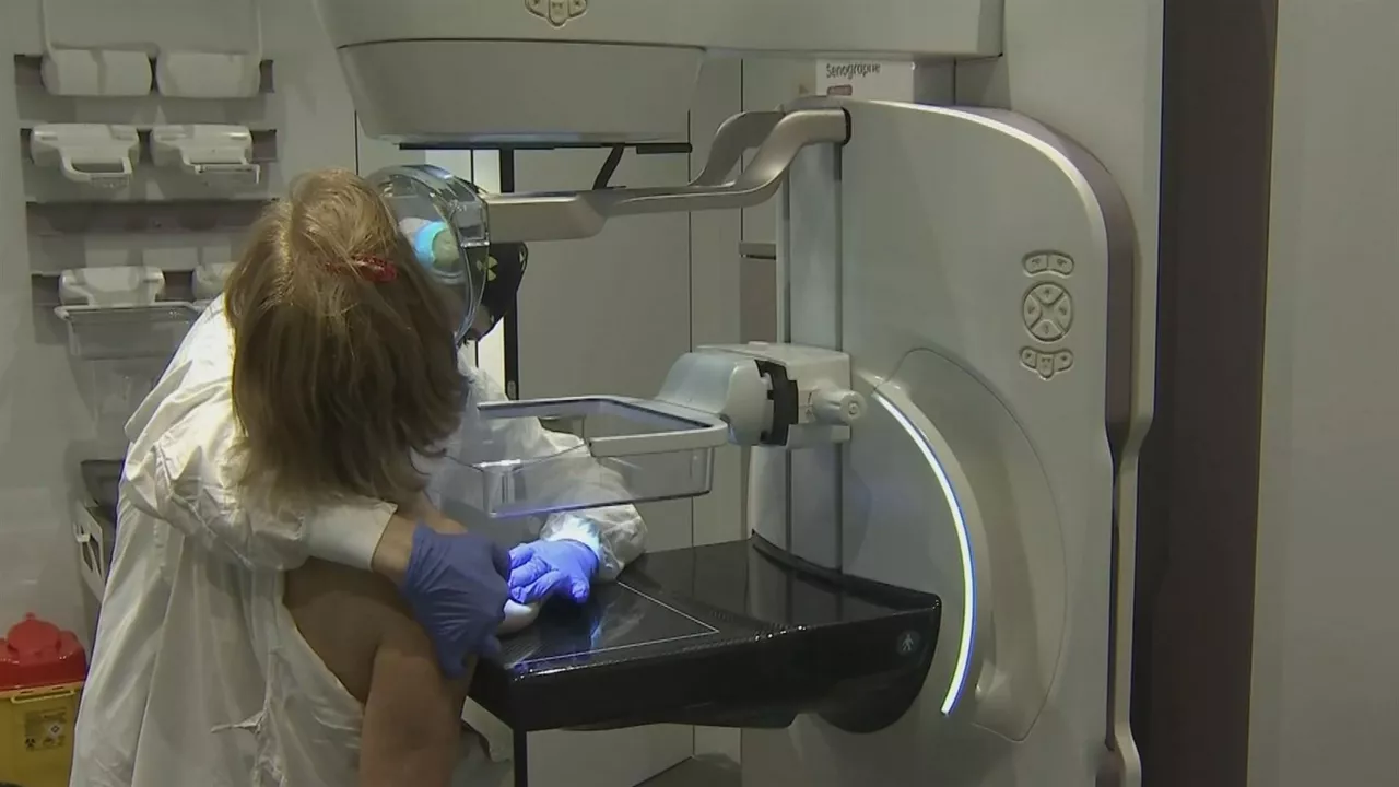 Mamografia. EITB Mediaren bideo batetik ateratako irudia.