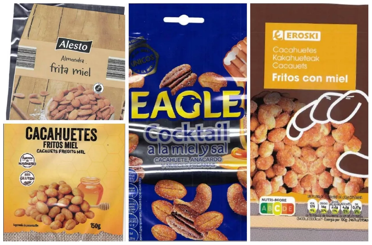 Frutos secos afectados por la alerta sanitaria