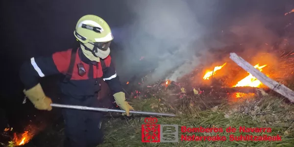Sutea Uharte Arakilen. Argazkia: @bomberos_na