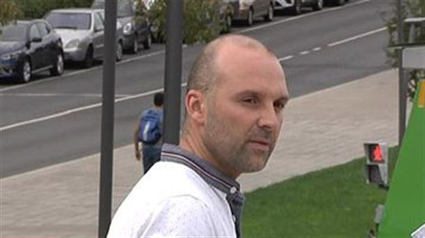 Pedro Castro, padre de Aimar, bebé secuestrador en el Hospital de Basurto. Foto: Eitb Media