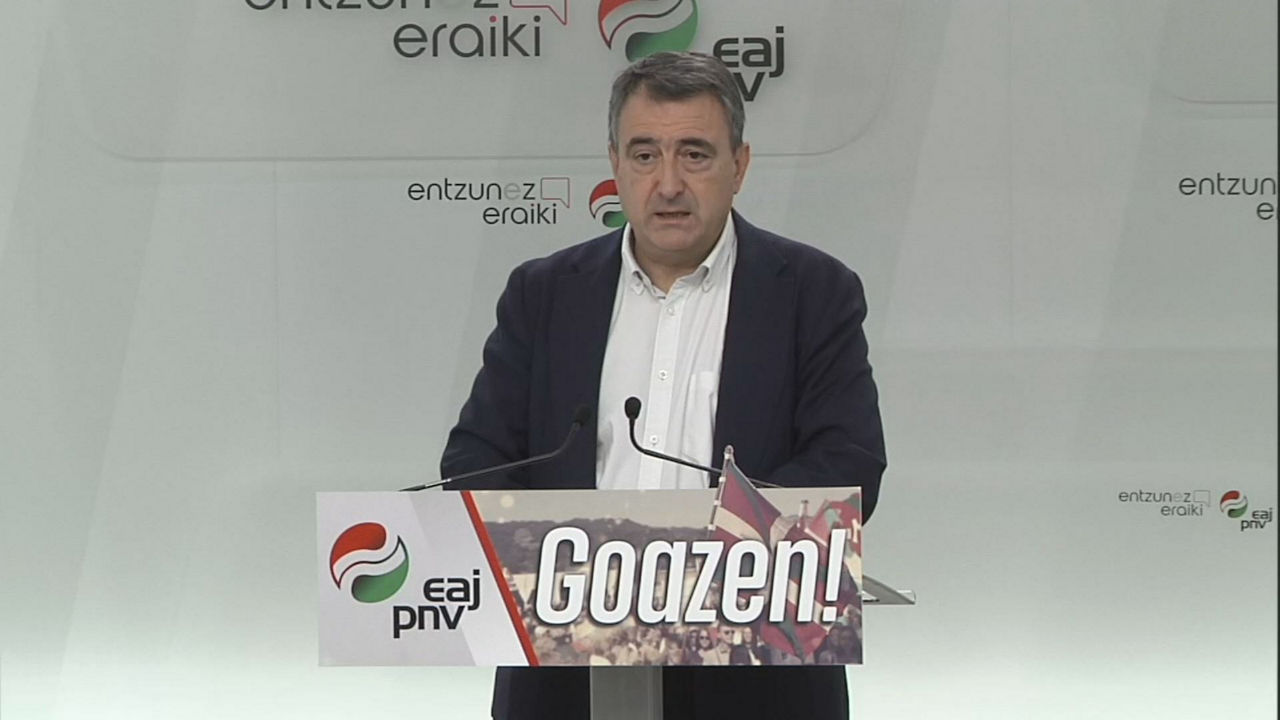 Aitor Esteban. Imagen obtenida de un vídeo de EITB Media.