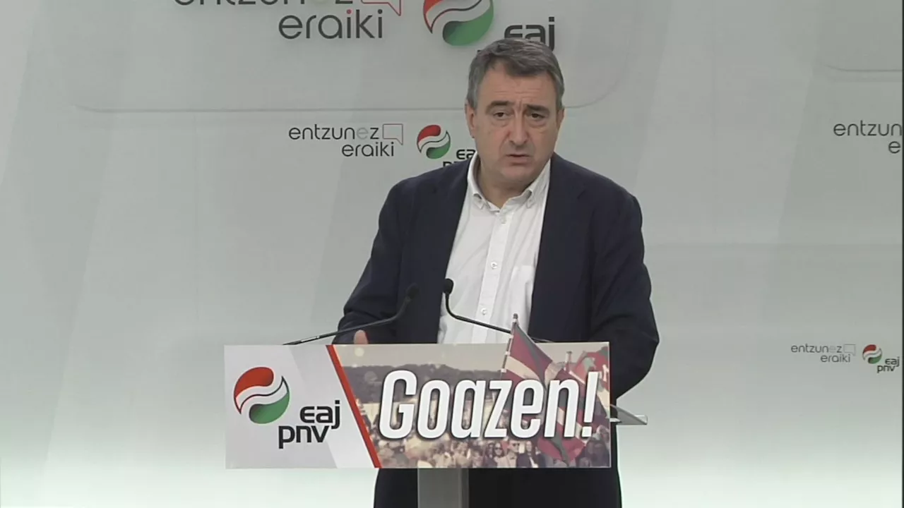 Aitor Esteban. EITB Mediaren bideo batetik ateratako irudia.