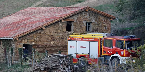 Incendio estabilizado en Balmaseda. Foto: EFE