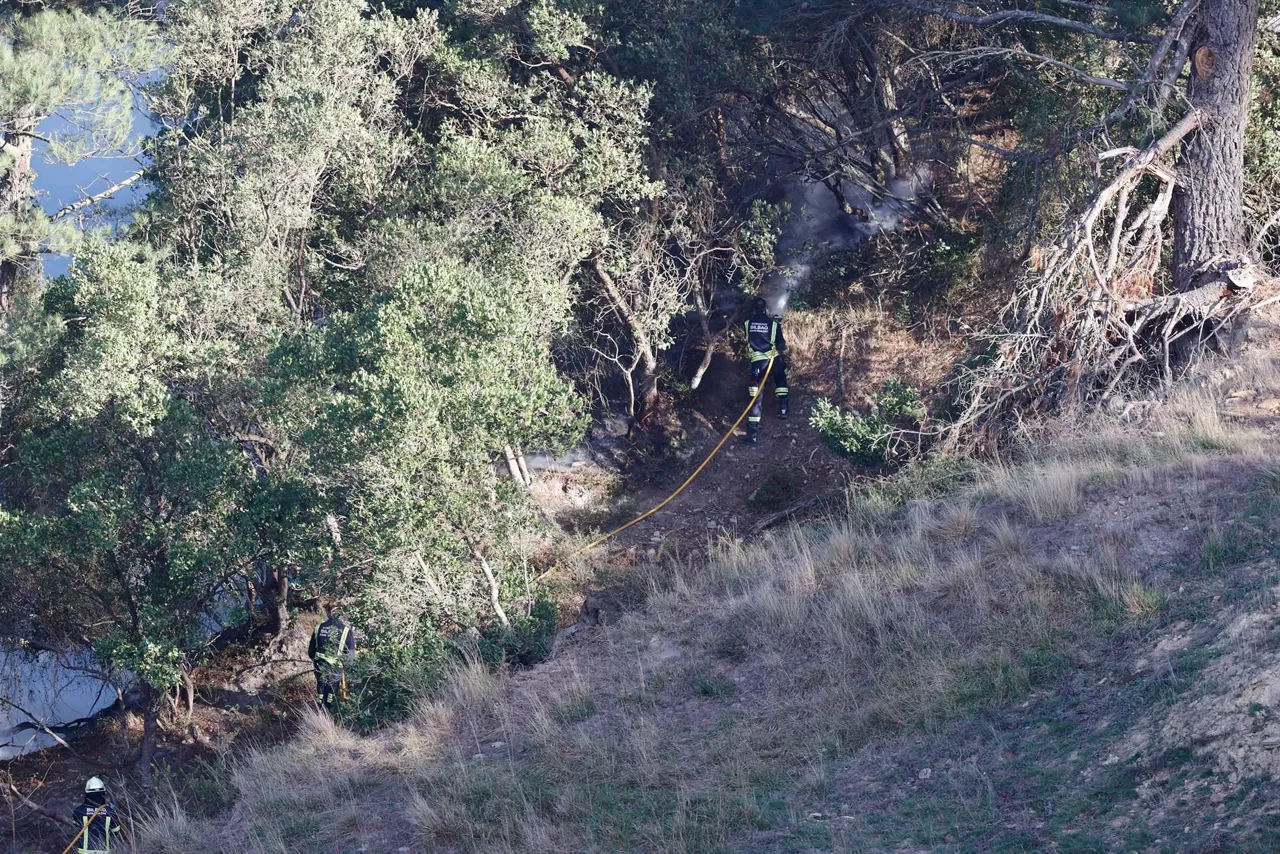 Incendio estabilizado en Balmaseda. Foto: EFE