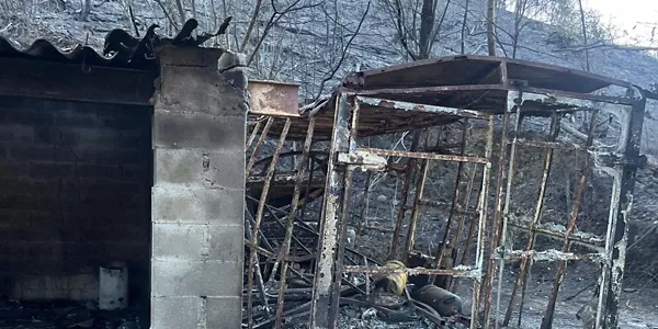Incendio estabilizado en Balmaseda. Foto: EITB Media