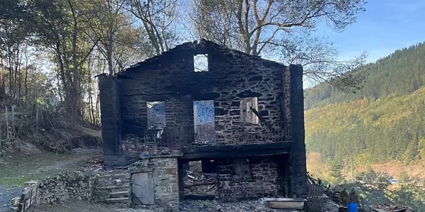 Incendio estabilizado en Balmaseda. Foto: EITB Media